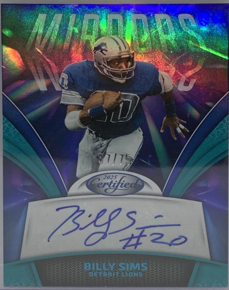 Billy Sims [Teal] #MS-BSI