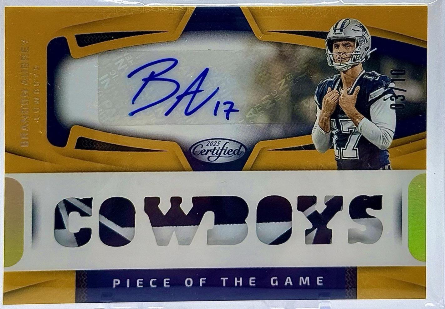 Brandon Aubrey [Gold] #POGS-BAY