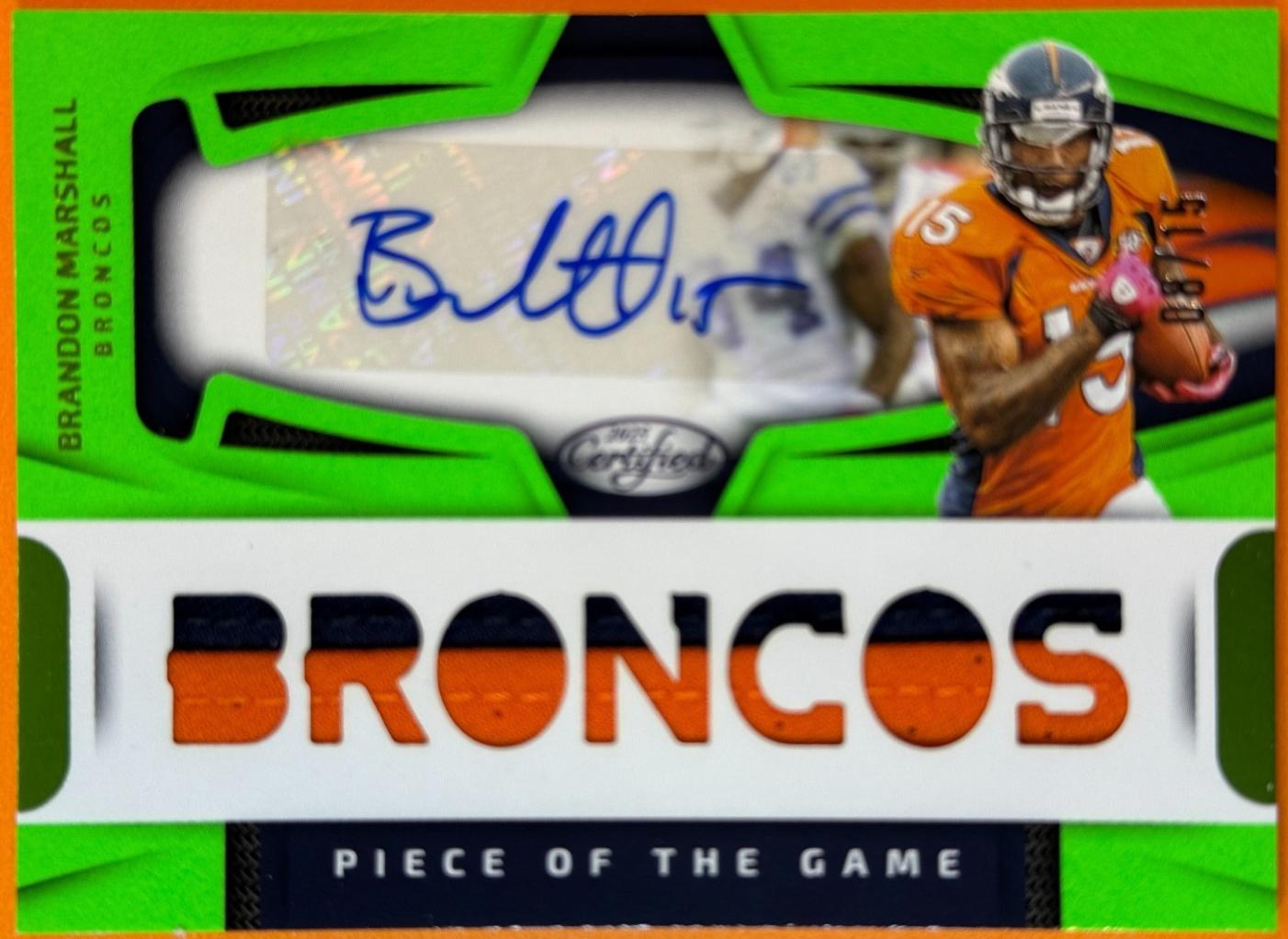 Brandon Marshall [Lime Green] #POGS-BML