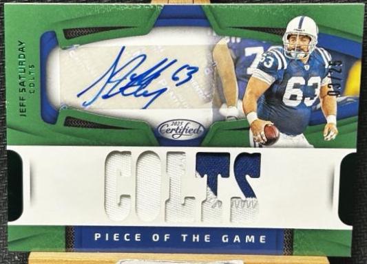 Jeff Saturday [Green] #POGS-JSY