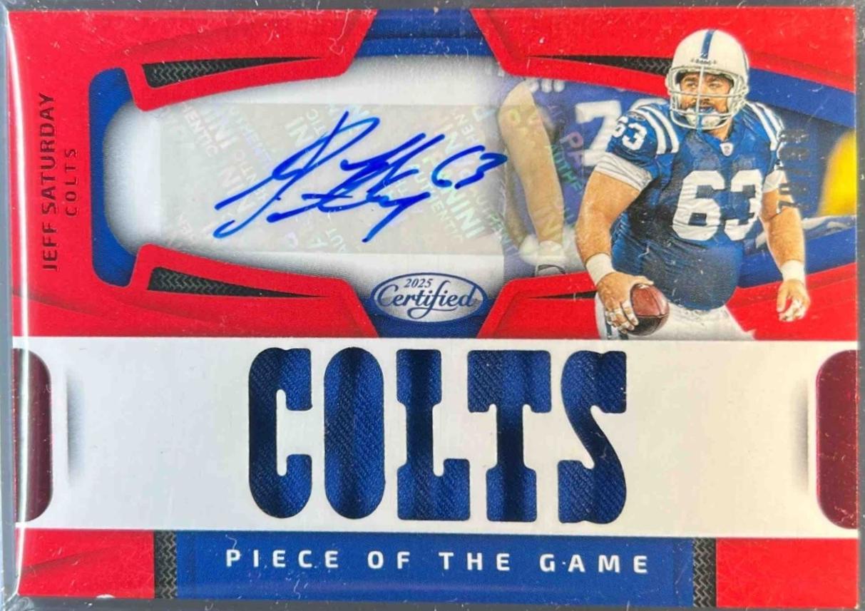 Jeff Saturday [Red] #POGS-JSY