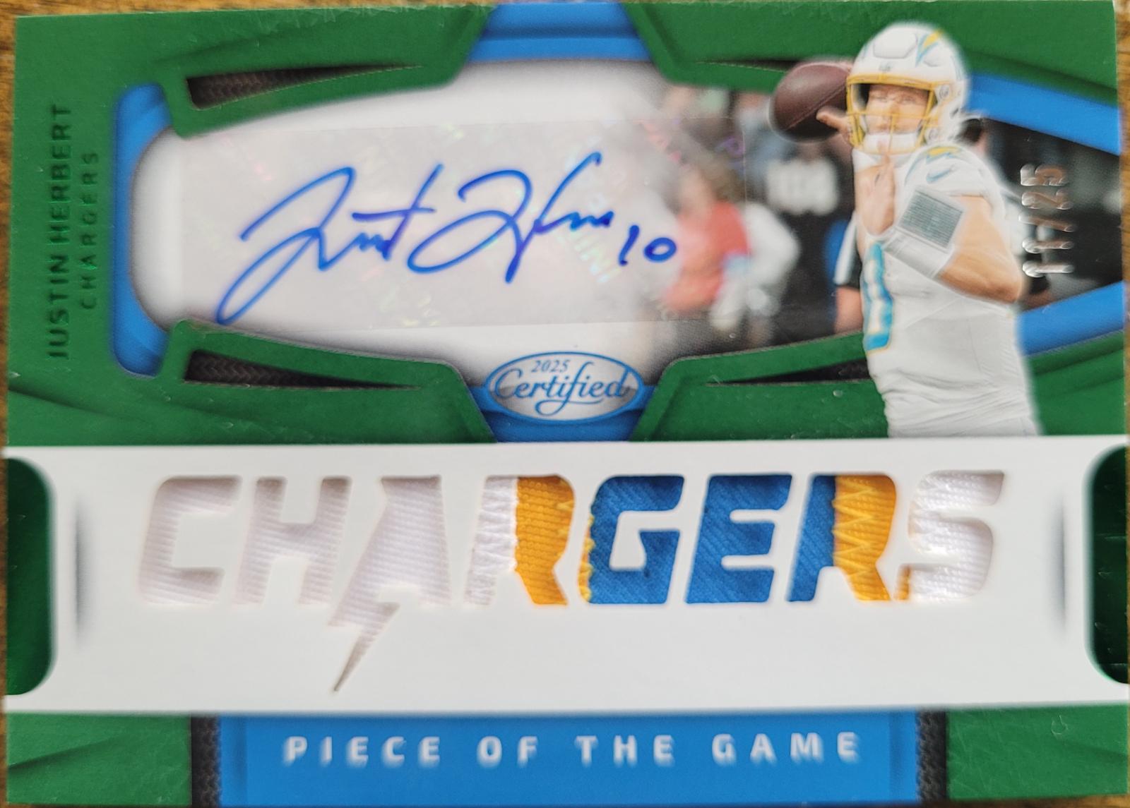Justin Herbert [Green] #POGS-JHT
