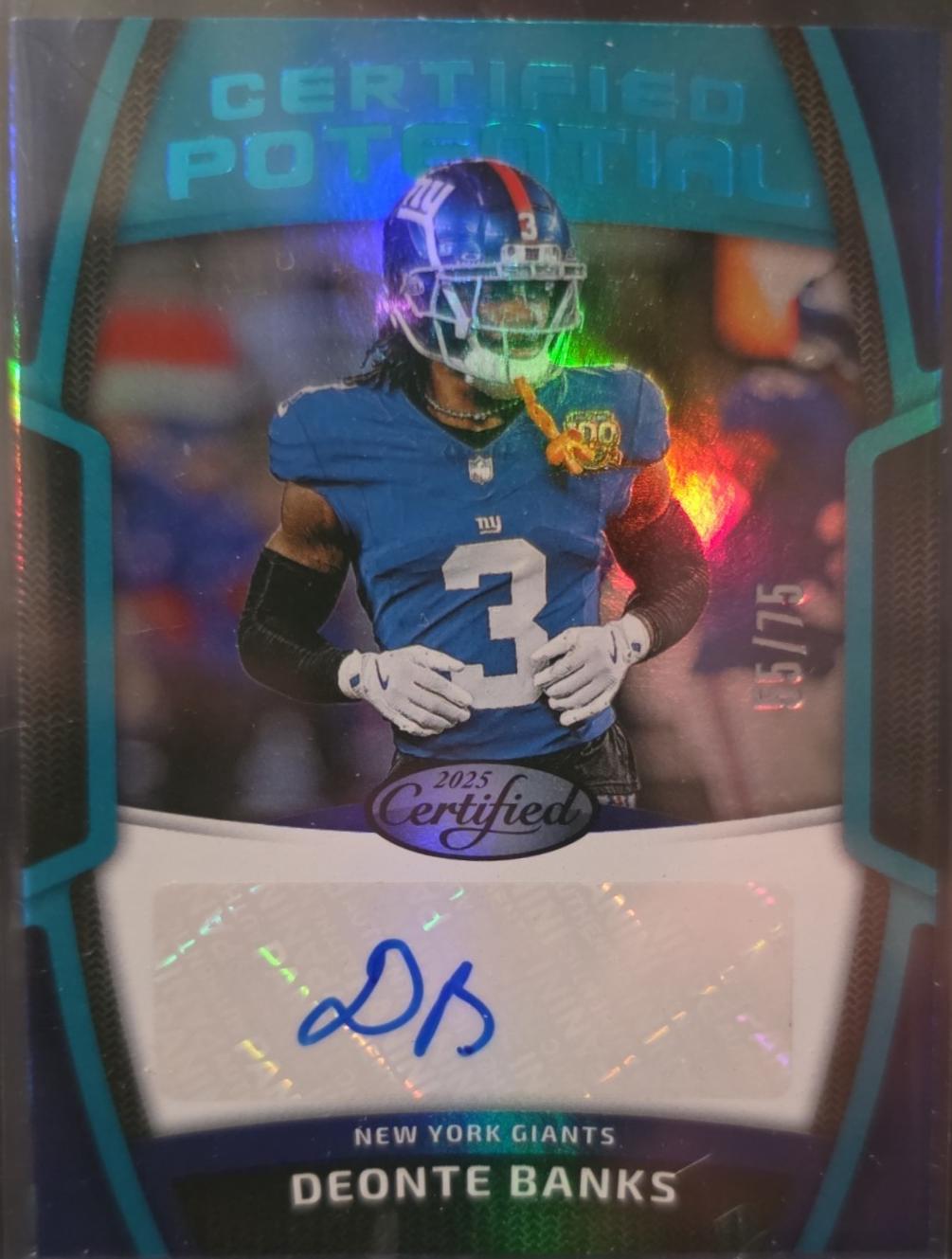 Deonte Banks [Mirror Teal] #CPS-DBA
