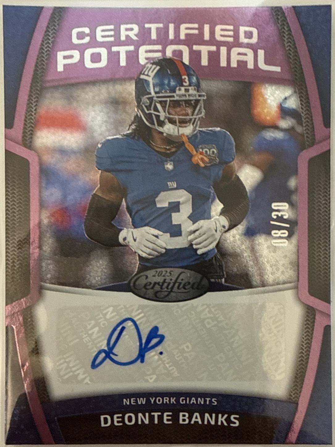 Deonte Banks [Purple Etch] #CPS-DBA