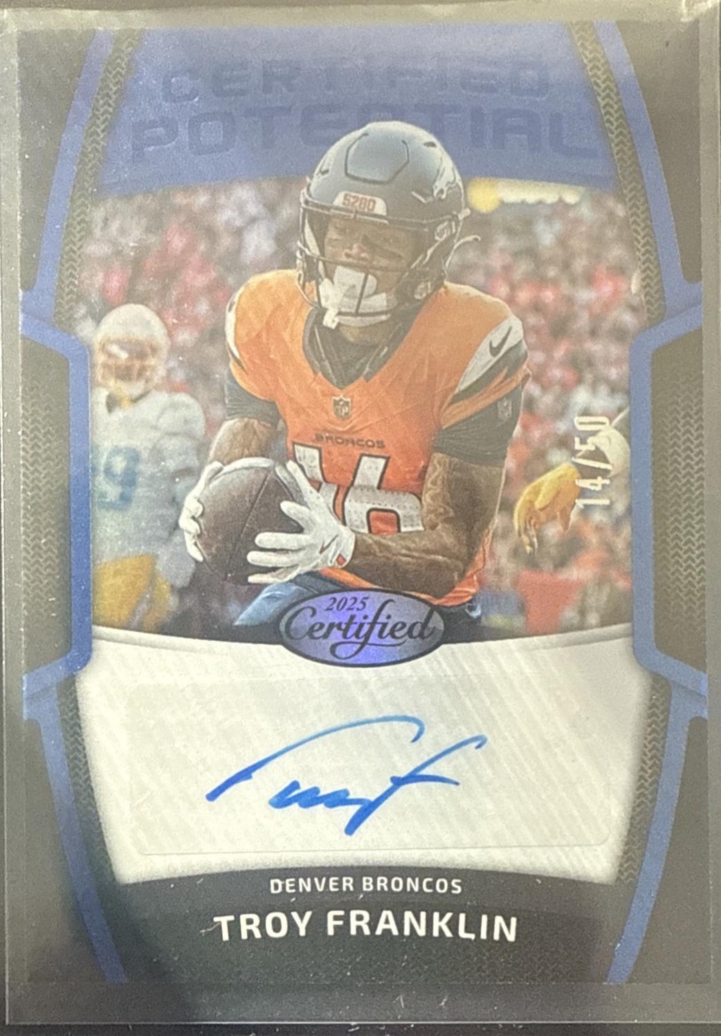 Troy Franklin [Mirror Blue] #CPS-TFR