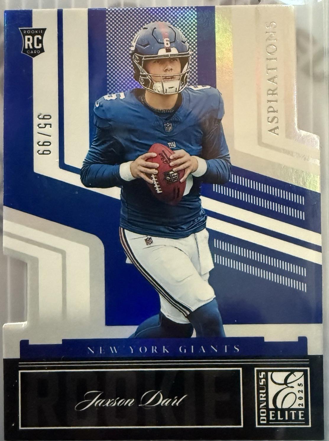 Jaxson Dart [Aspirations Die-Cut Blue] #27