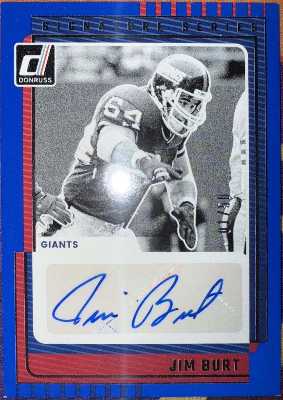 Jim Burt [Blue] #SS-JBT