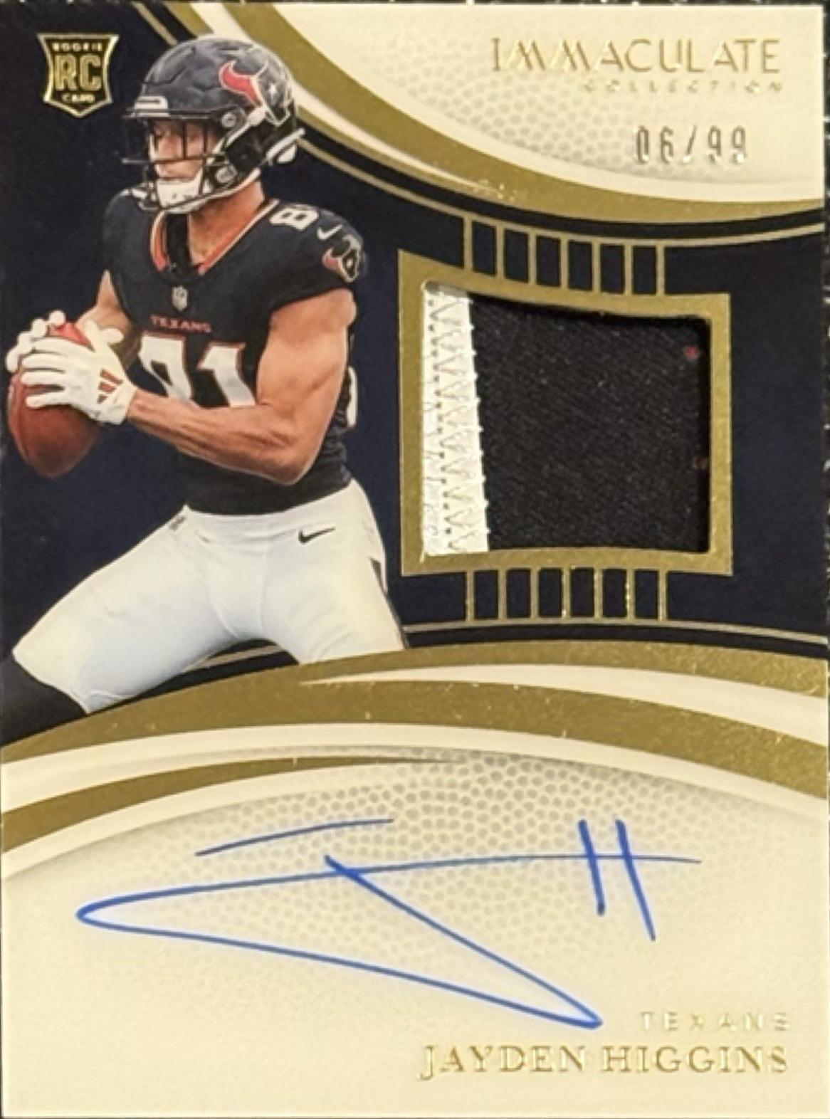 Jayden Higgins [Rookie Patch Autograph] #120