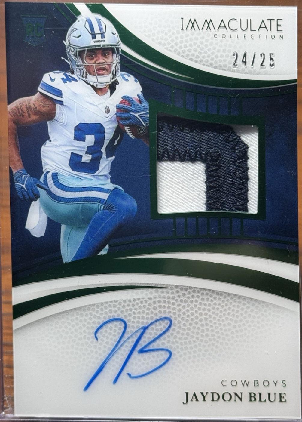 Jaydon Blue [Emerald Rookie Patch Autograph] #142
