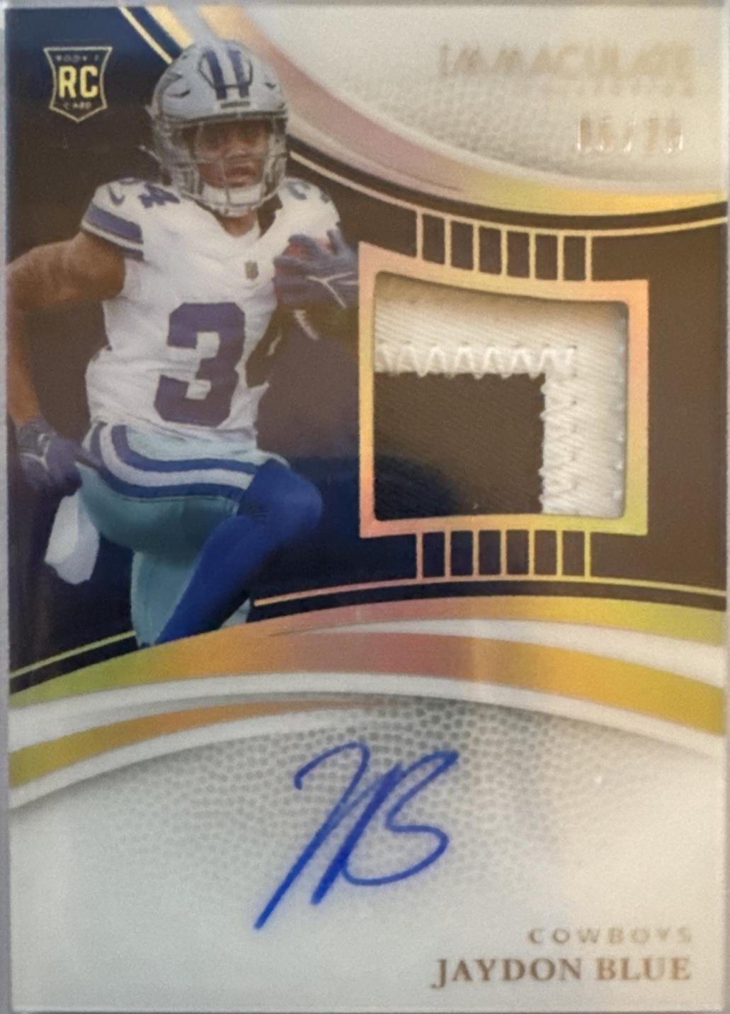 Jaydon Blue [Rookie Patch Autograph] #142
