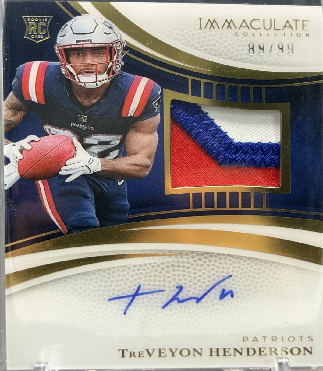 TreVeyon Henderson [Rookie Patch Autograph] #116