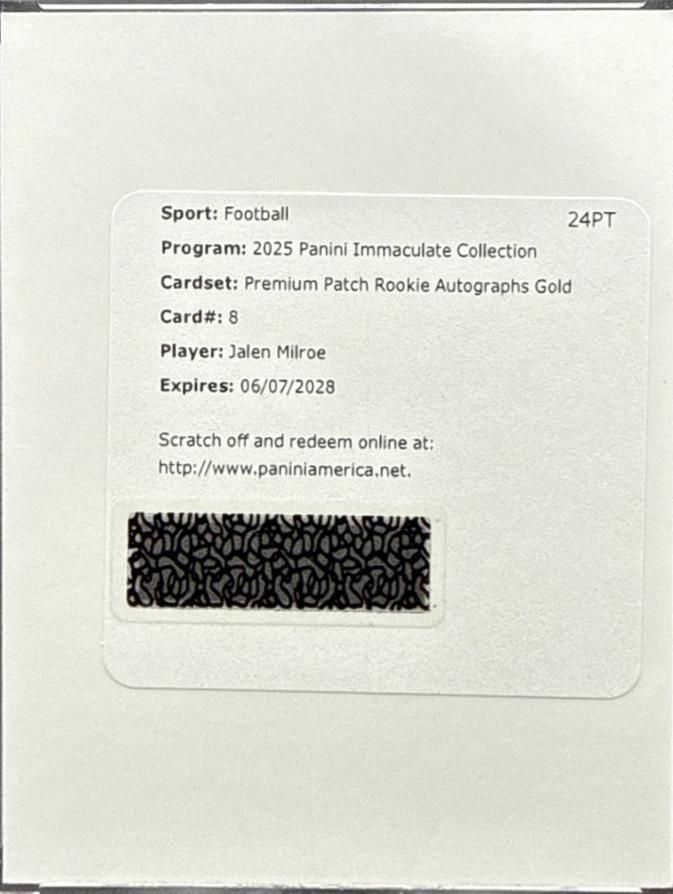 Jalen Milroe [Gold] #8