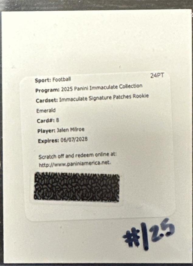 Jalen Milroe [Emerald] #8