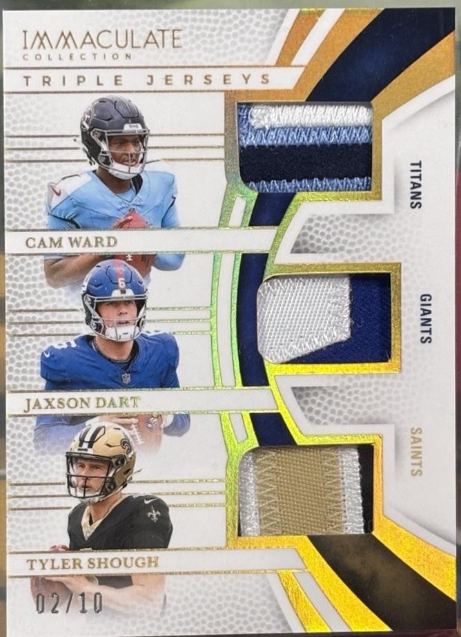 Cam Ward / Jaxson Dart / Tyler Shough [Gold] #14