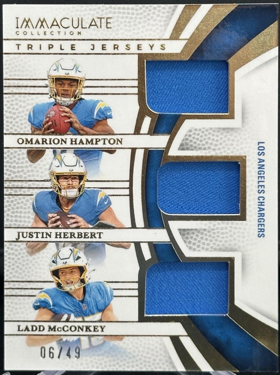 Omarion Hampton / Justin Herbert / Ladd McConkey #8