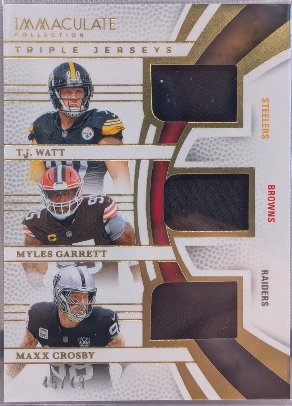 T.J. Watt / Maxx Crosby / Myles Garrett #9