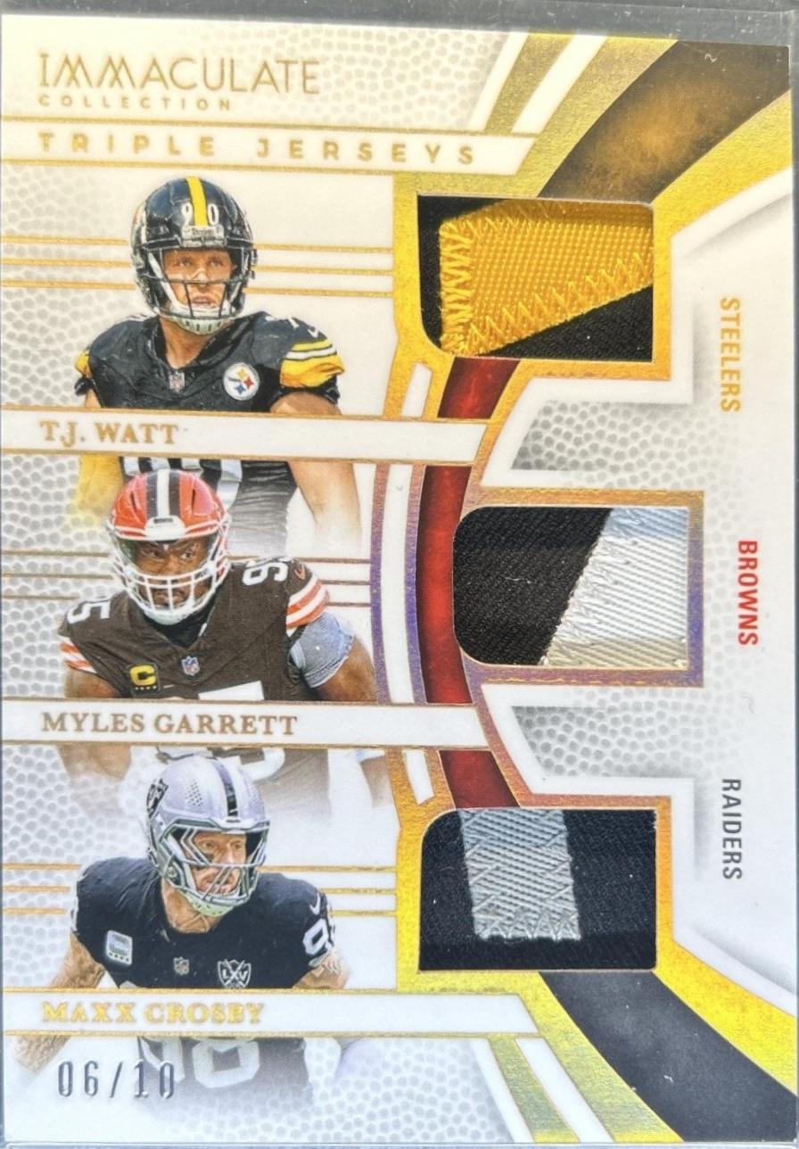 T.J. Watt / Maxx Crosby / Myles Garrett [Gold] #9