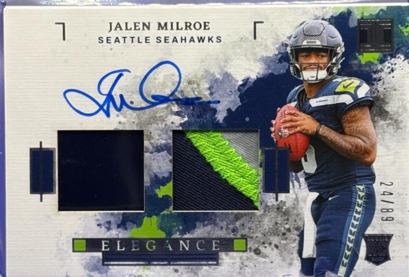 Jalen Milroe [Dual Patch Autograph] #ELE-JME