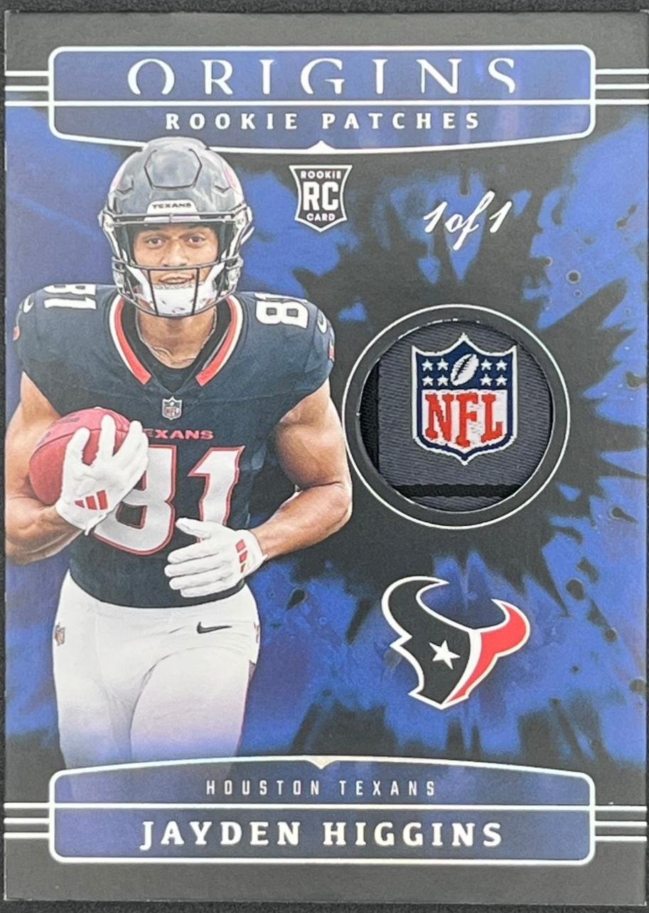 Jayden Higgins [Black NFL Shield] #RPH-JHS