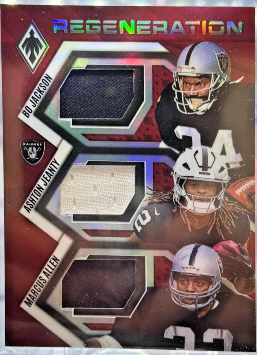 Bo Jackson / Ashton Jeanty / Marcus Allen [Red] #1