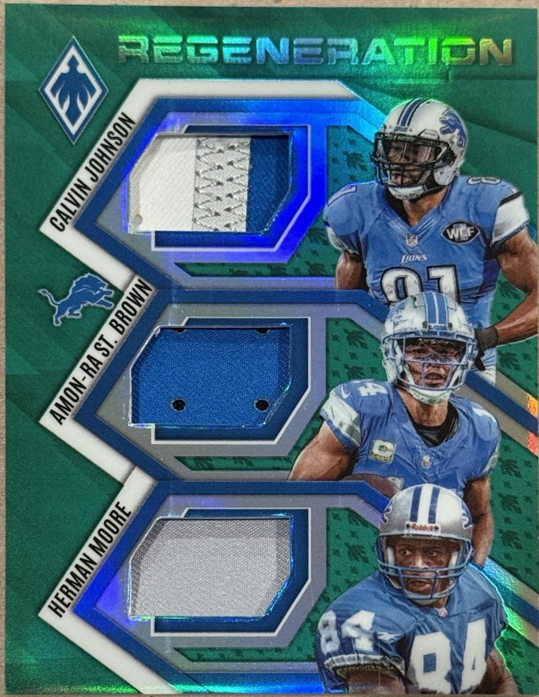 Calvin Johnson / Amon-Ra St. Brown / Herman Moore [Green] #3