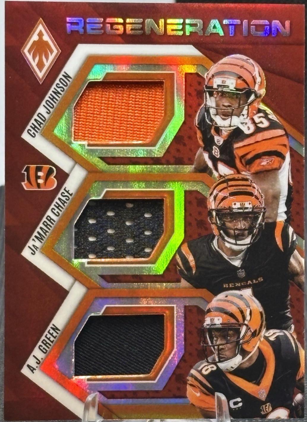 Chad Johnson / A.J. Green / Ja'Marr Chase [Green] #10