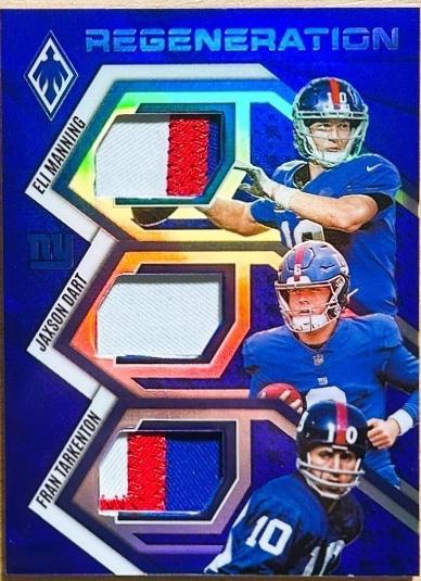 Eli Manning / Fran Tarkenton / Jaxson Dart [Blue] #6