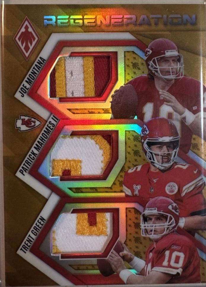 Joe Montana / Patrick Mahomes II / Trent Green [Gold] #9
