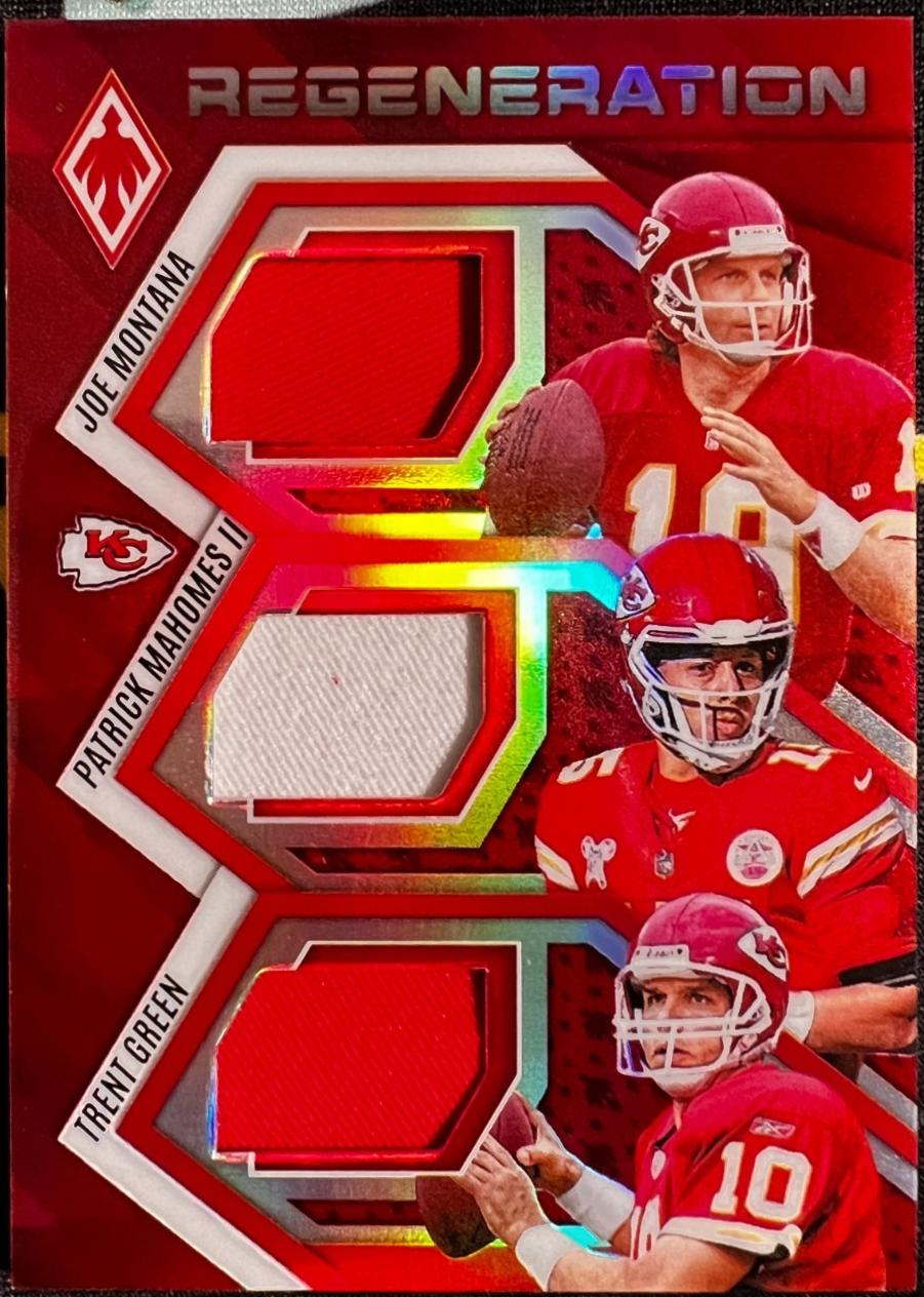 Joe Montana / Patrick Mahomes II / Trent Green [Red] #9