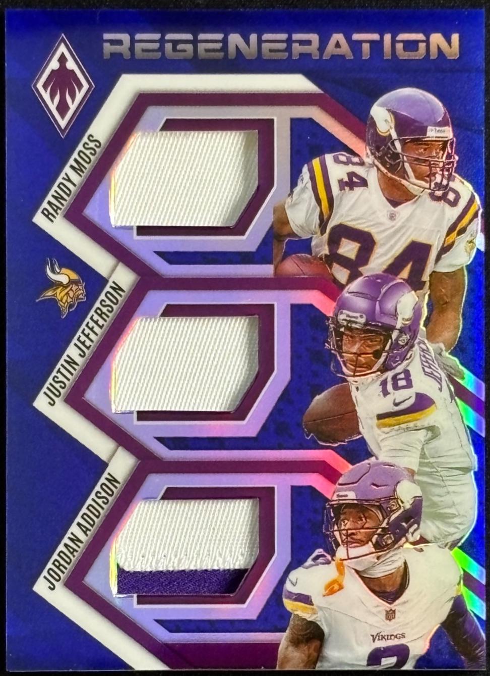 Randy Moss / Jordan Addison / Justin Jefferson [Blue] #7