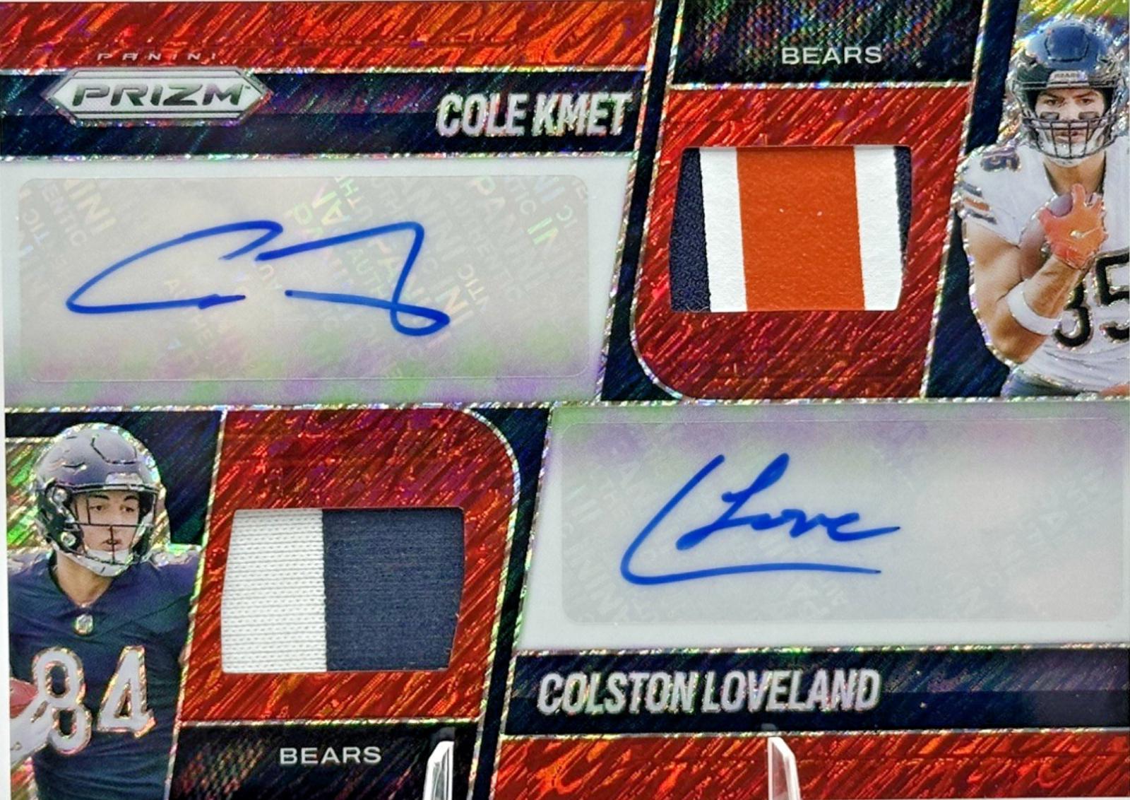 Cole Kmet / Colston Loveland [Red Shimmer] #DPA-CKCL