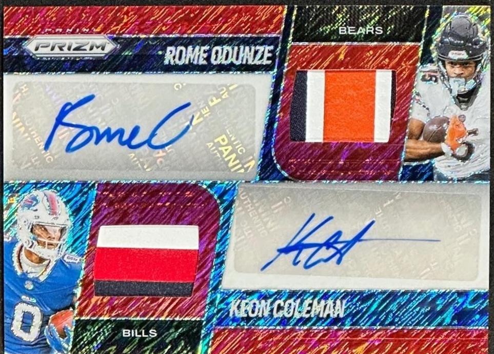 Rome Odunze / Keon Coleman [Red Shimmer] #DPA-ROKC