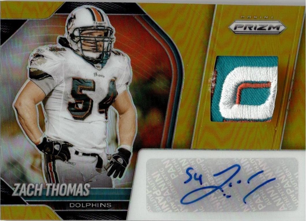 Zach Thomas [Gold] #PAU-ZTS