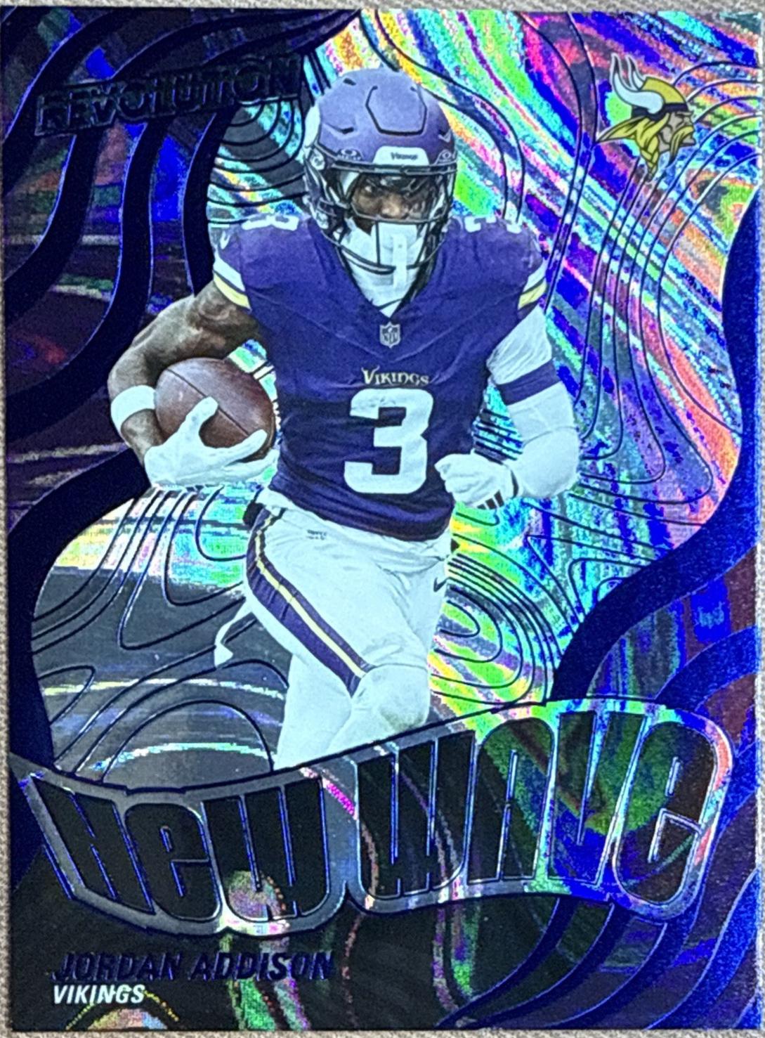 Jordan Addison [Blue Swirl] #18