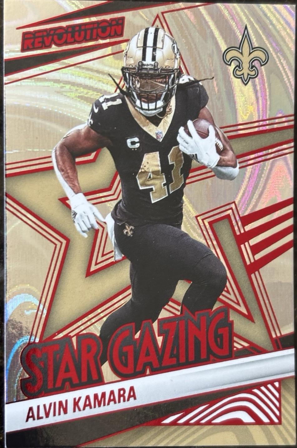 Alvin Kamara [Red Swirl] #19