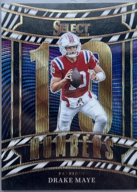 Drake Maye [Zebra Prizm] #15