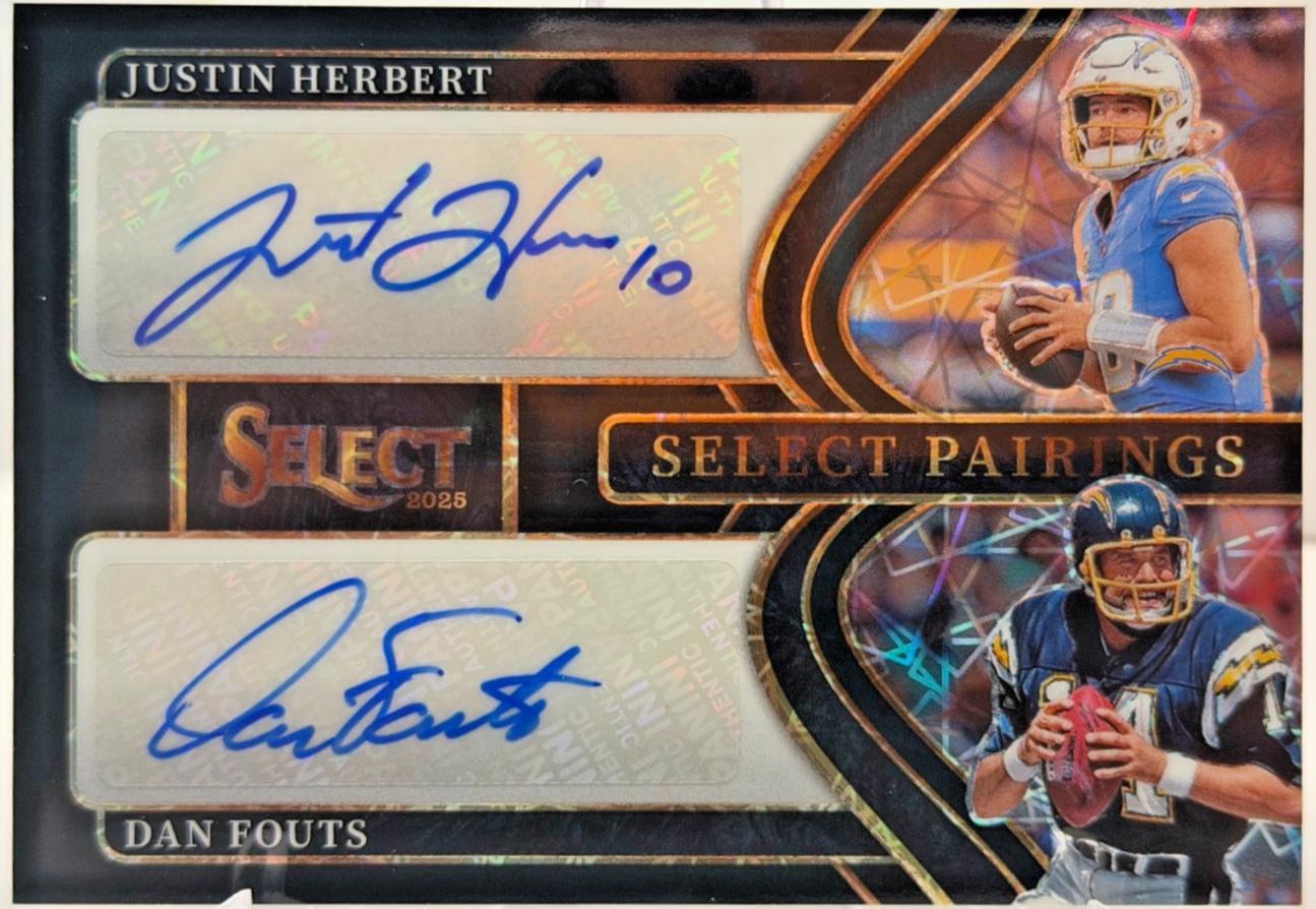 Dan Fouts / Justin Herbert [Black Prizm] #2