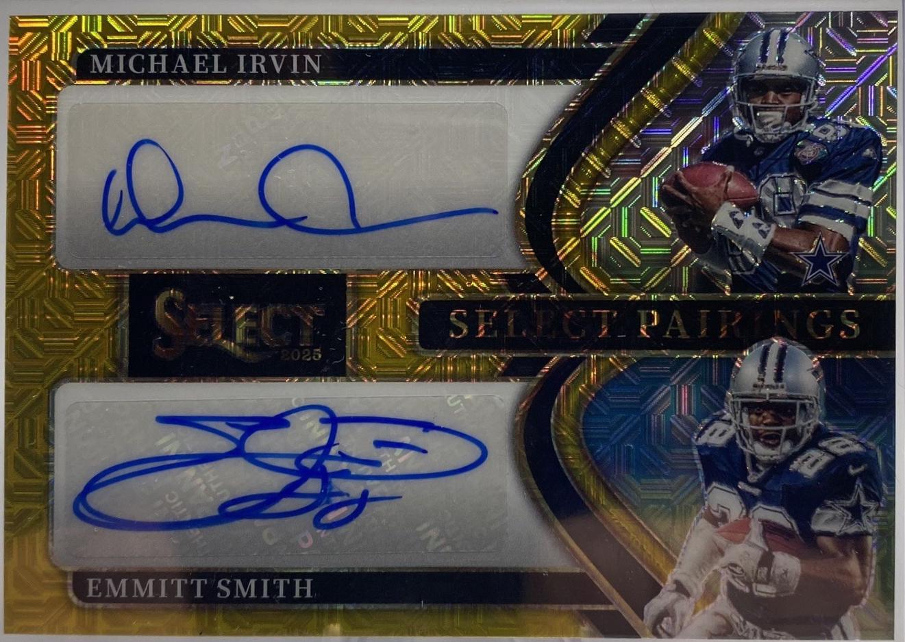 Emmitt Smith / Michael Irvin [Gold Prizm] #1
