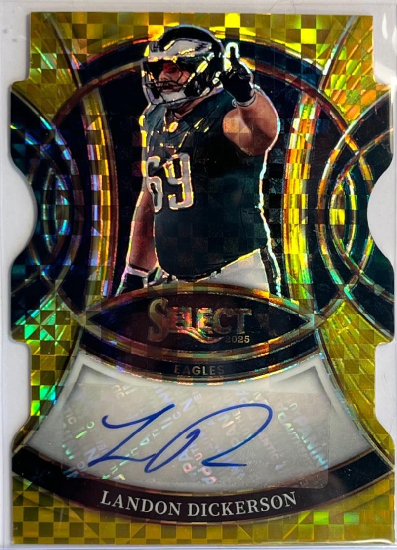 Landon Dickerson [Gold Prizm Die-Cut] #1