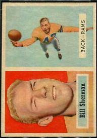 Bill Sherman [Cor. Rams Team on Front] #58