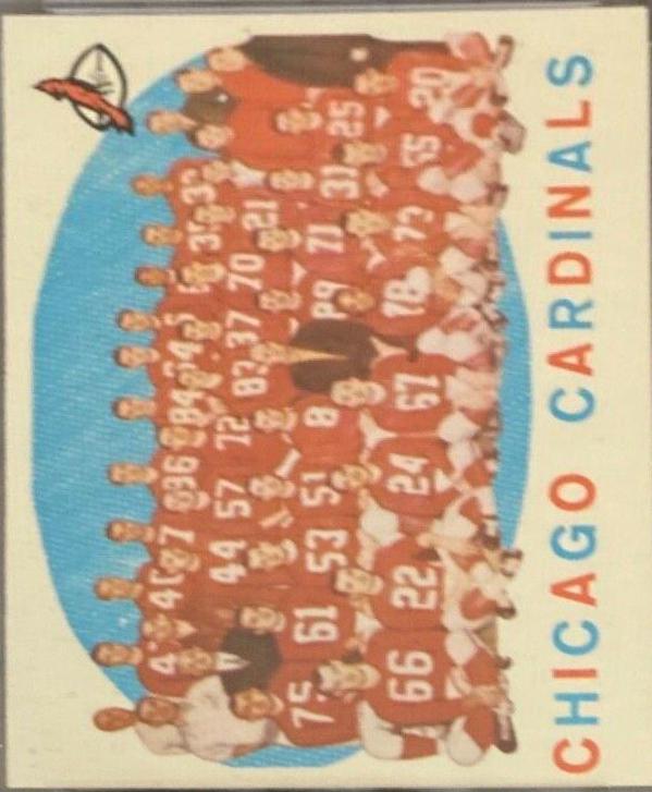 Chicago Cardinals [Checklist Back] #118