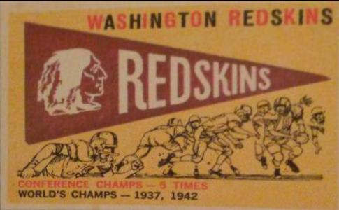 Washington Redskins [Pennant Card] #168