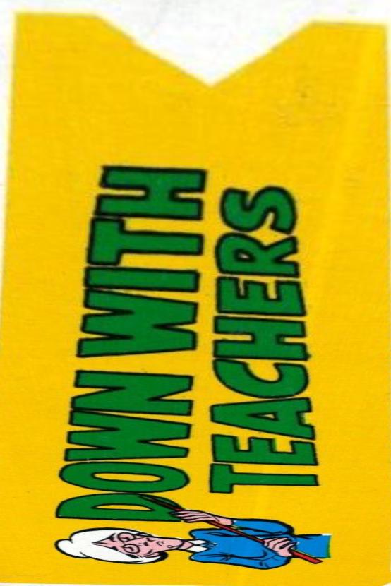 Down With Teachers [Sticker] #13