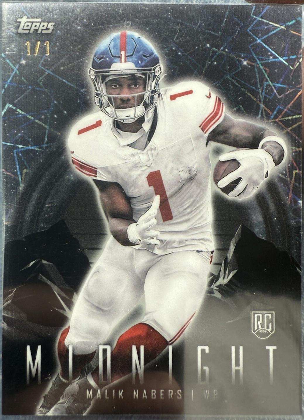 Malik Nabers [Black Light] #72