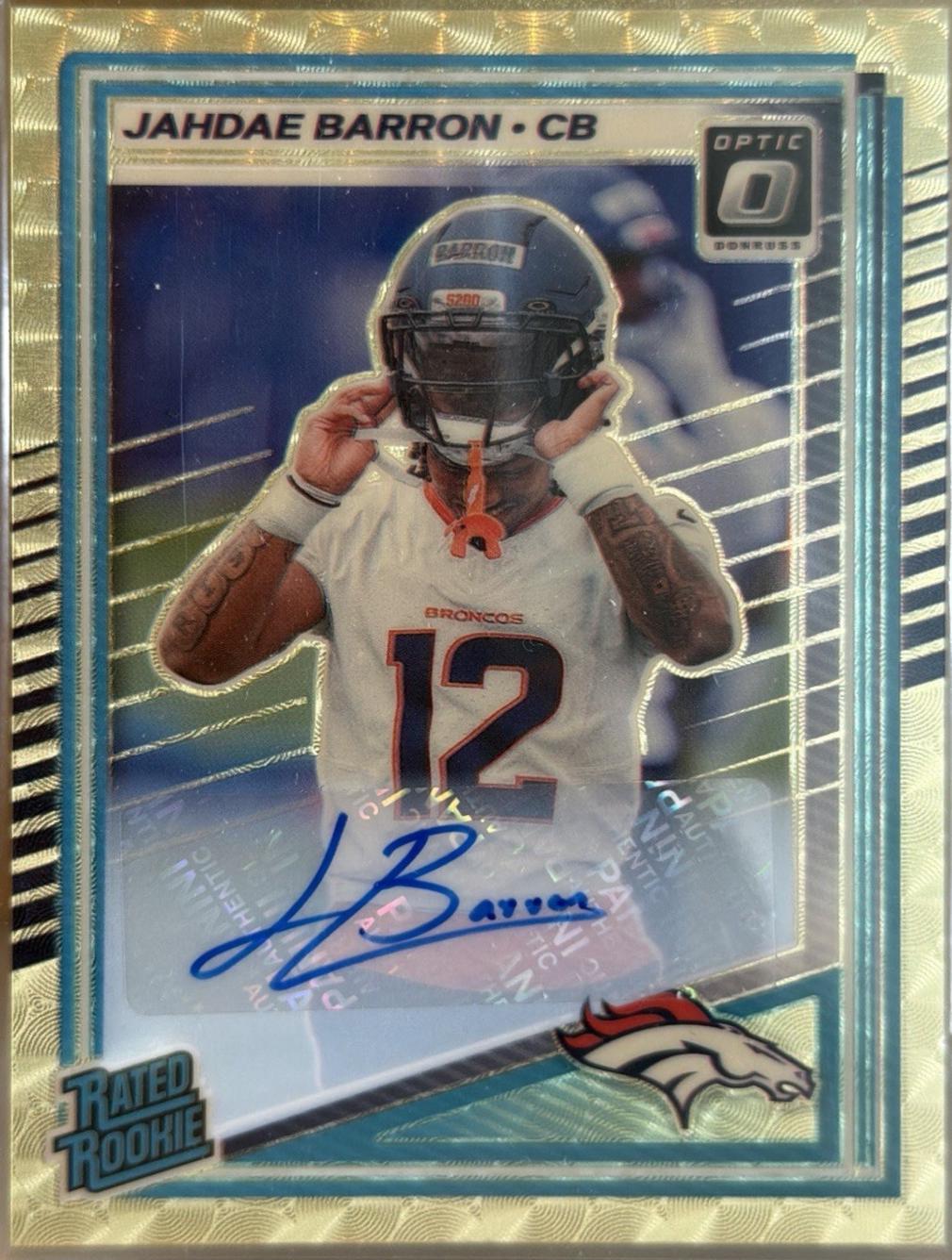 Jahdae Barron [Gold Vinyl Autograph] #207