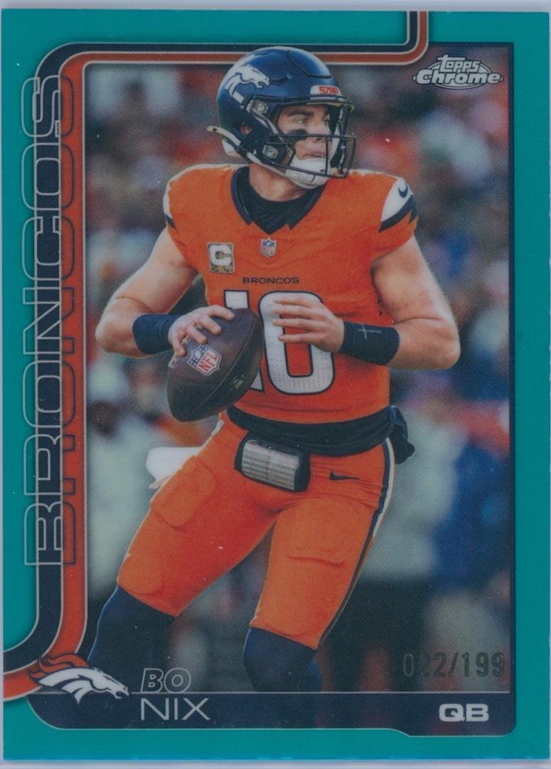 Bo Nix [Teal Wave] #88