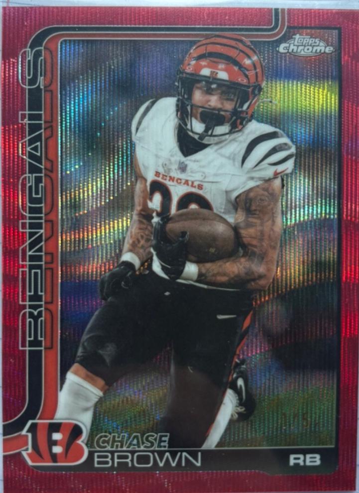Chase Brown [Red Wave Refractor] #62
