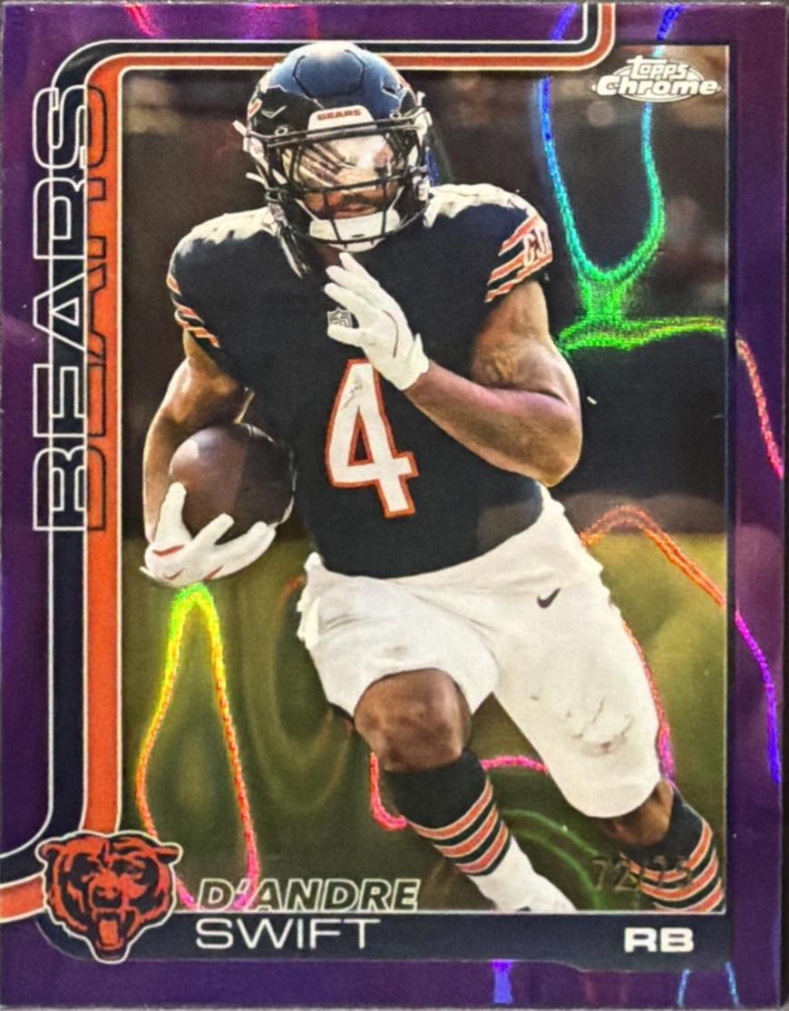 D'Andre Swift [Purple Wave Refractor] #53