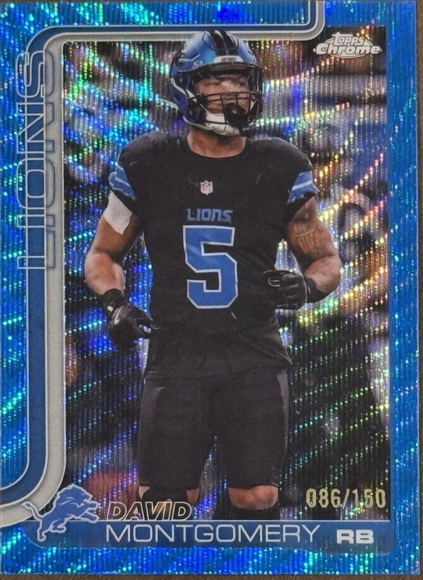 David Montgomery [Blue Wave Refractor] #103