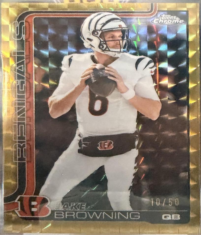 Jake Browning [Gold Geometric Refractor] #63